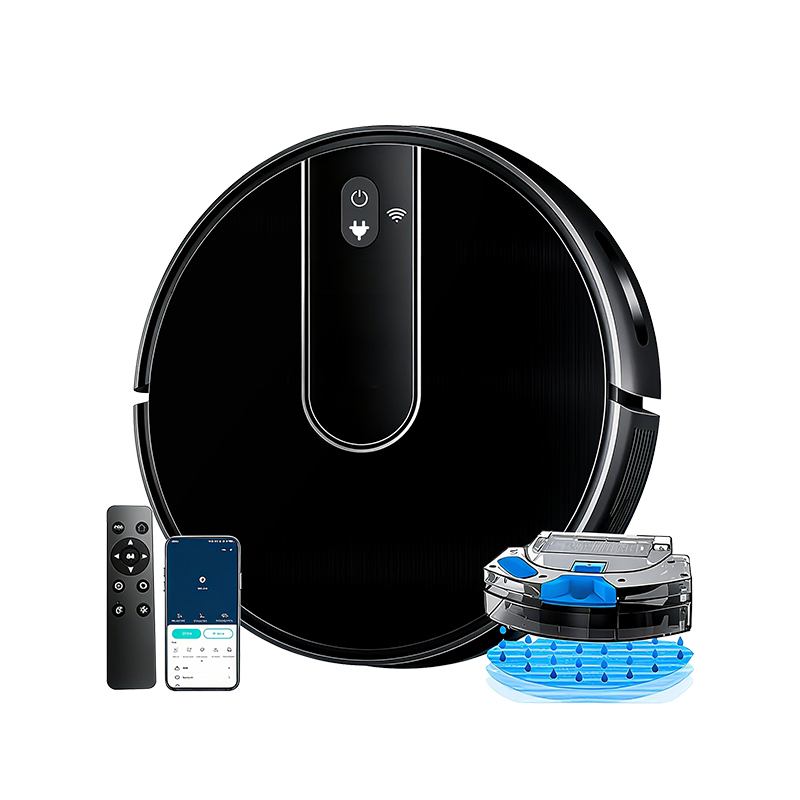 Three-Layer Filter Integrated Water and Dust Collection Robot Vacuum Cleaner