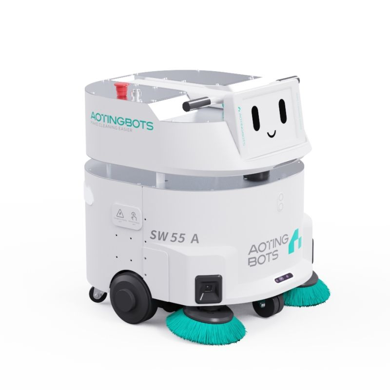 Driverless Intelligent Sweeping Robot Waterless Commercial &amp; Industrial Floor Cleaning Robot