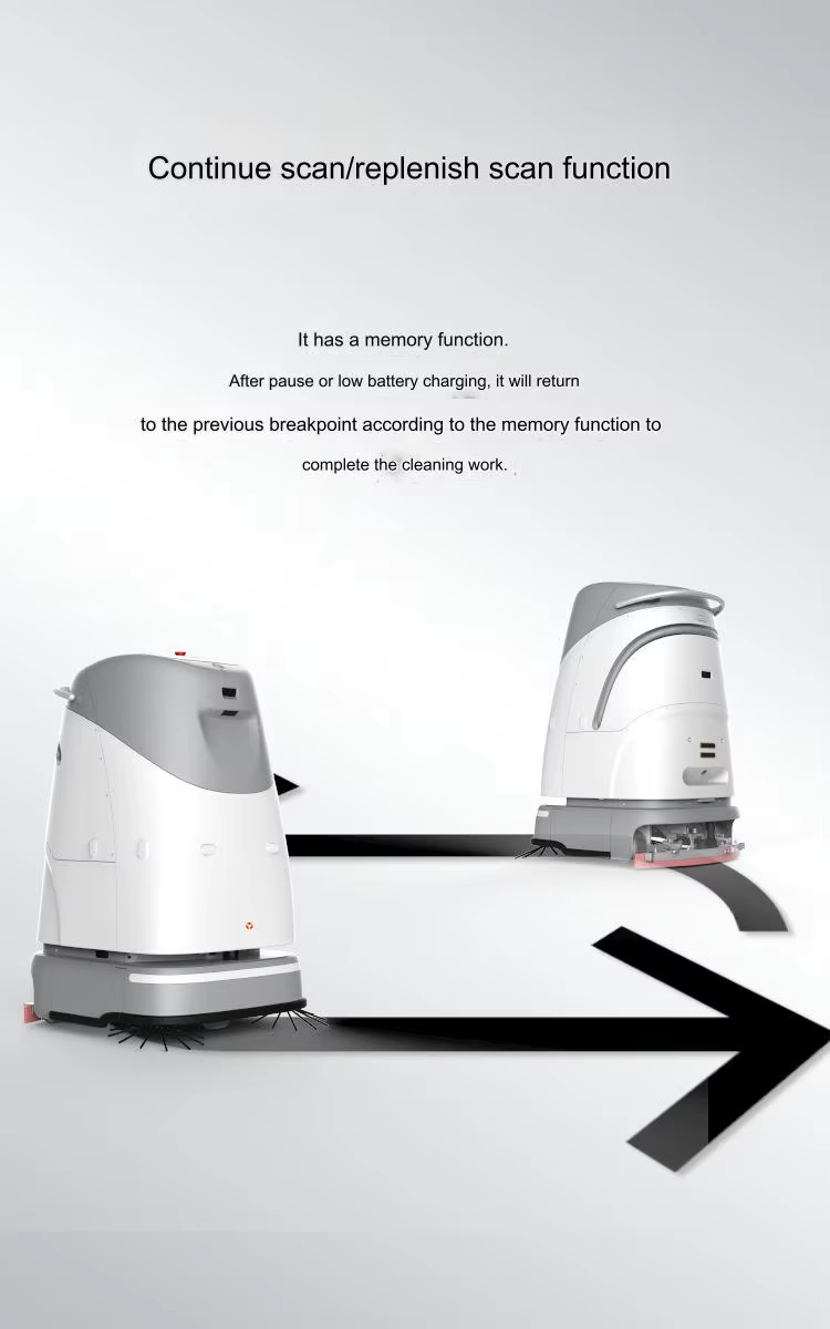 Automatic Cleaning Multifunctional Commercial Intelligent Industrial Sweeping Robot