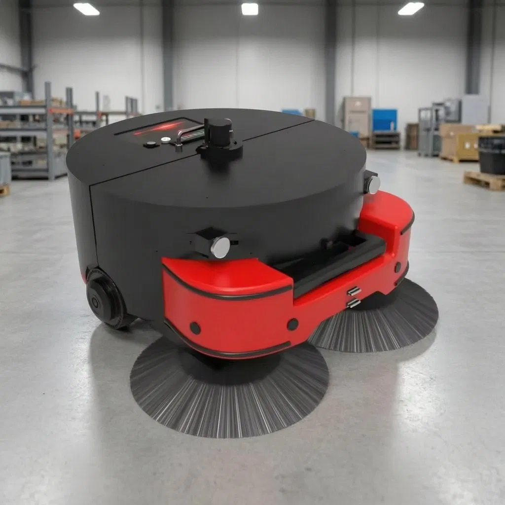 Industrial Autonomous Sweeper Robot, 10h Runtime LiFePO4 Battery, Factory &amp; Logistics Use
