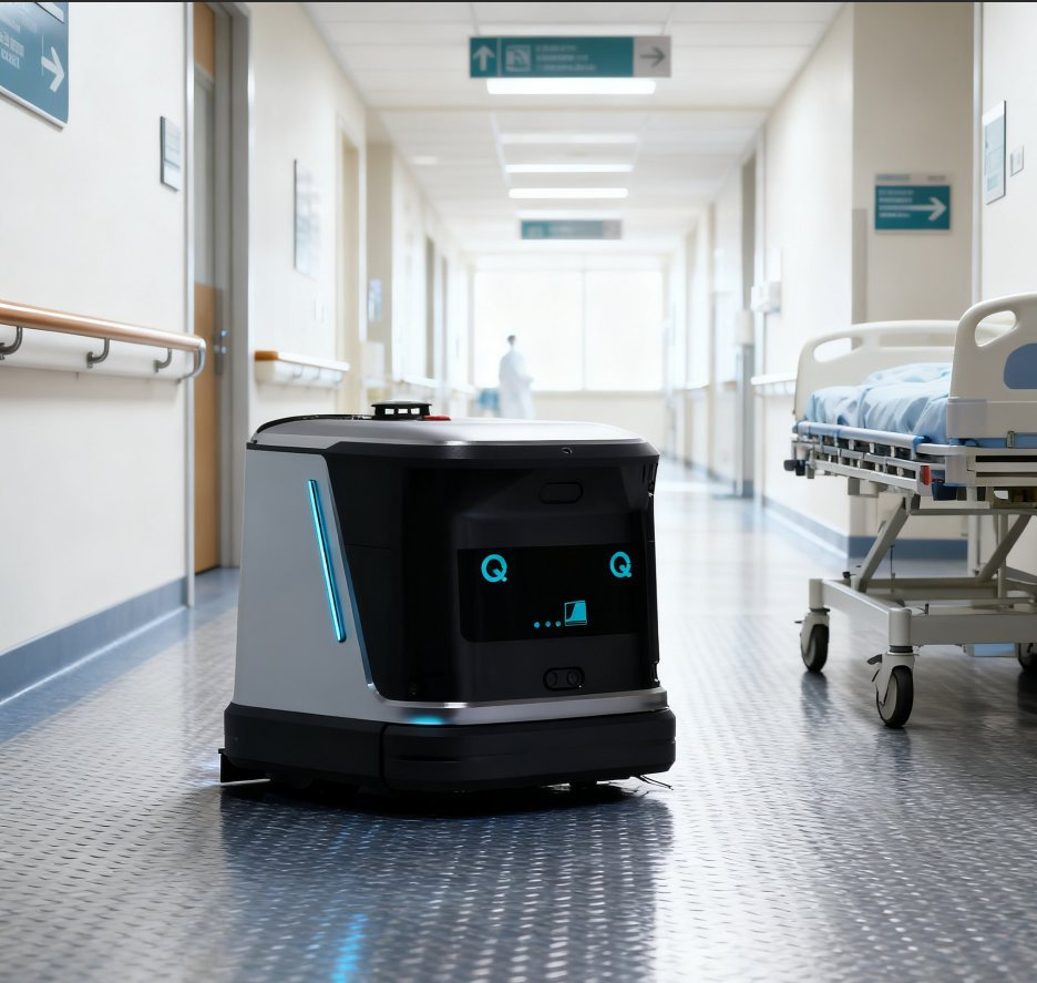 Small Vacuum Commercial Cleaning Robot for Industrial Warehouses Commercial Robot for Floor Cleaning in Warehouses