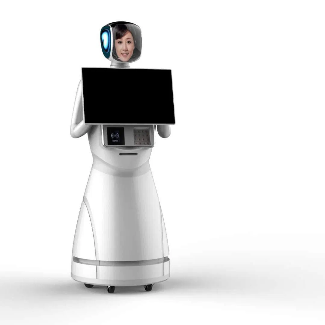 Yinyin Ai Concierge Robot: Animated Face, Bilingual Interaction, Lidar Navigation