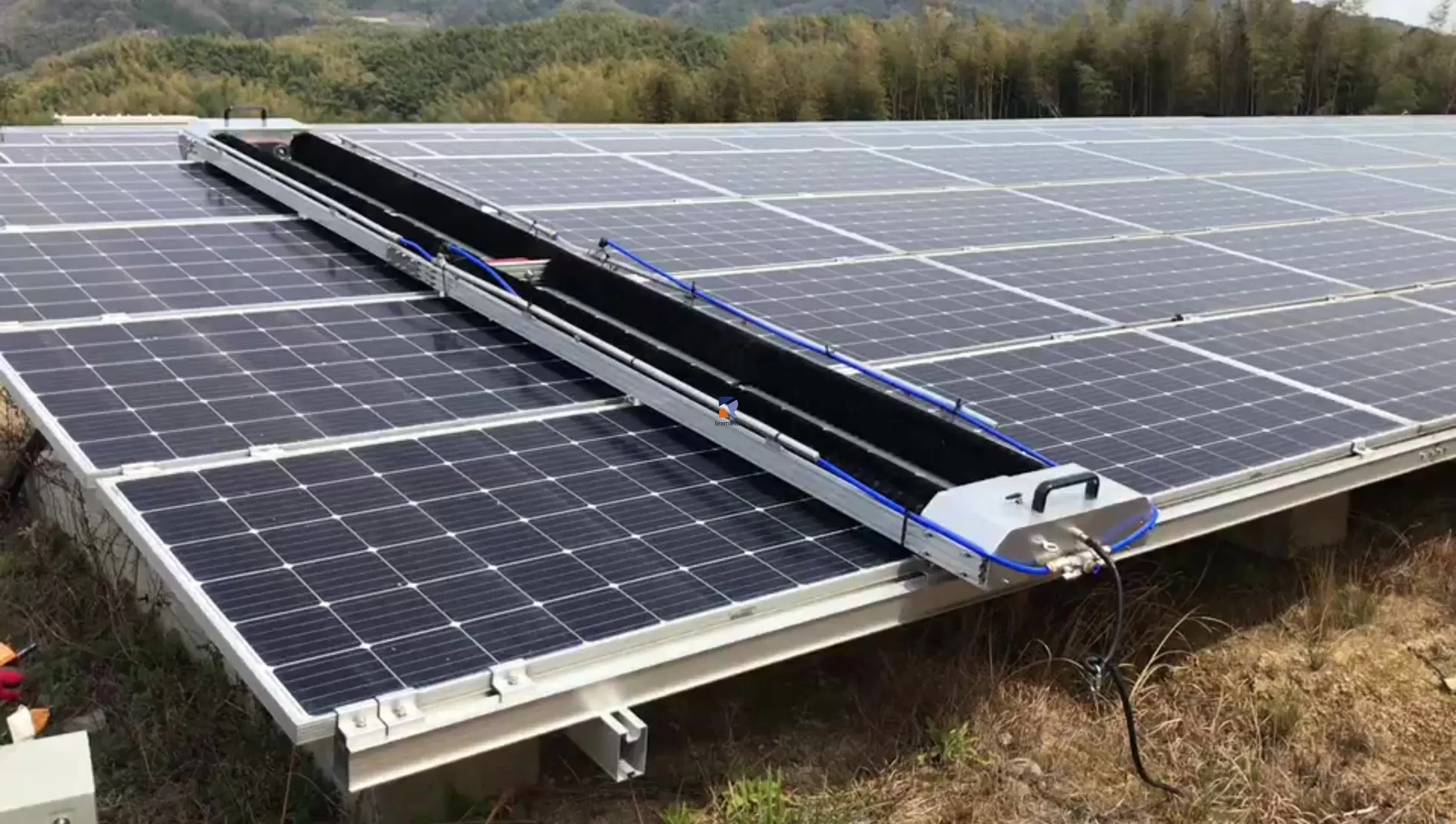 Advanced Solar Panel Cleaning Robot with Remote Control Functionality