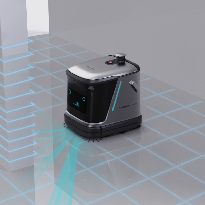 Industrial Intellegent Home Autonomous Floor Scrubber Cleaning Robot for Carpet Sweeping Self-Emptying Dustbin Floor Mop Drying Vacuuming Robot