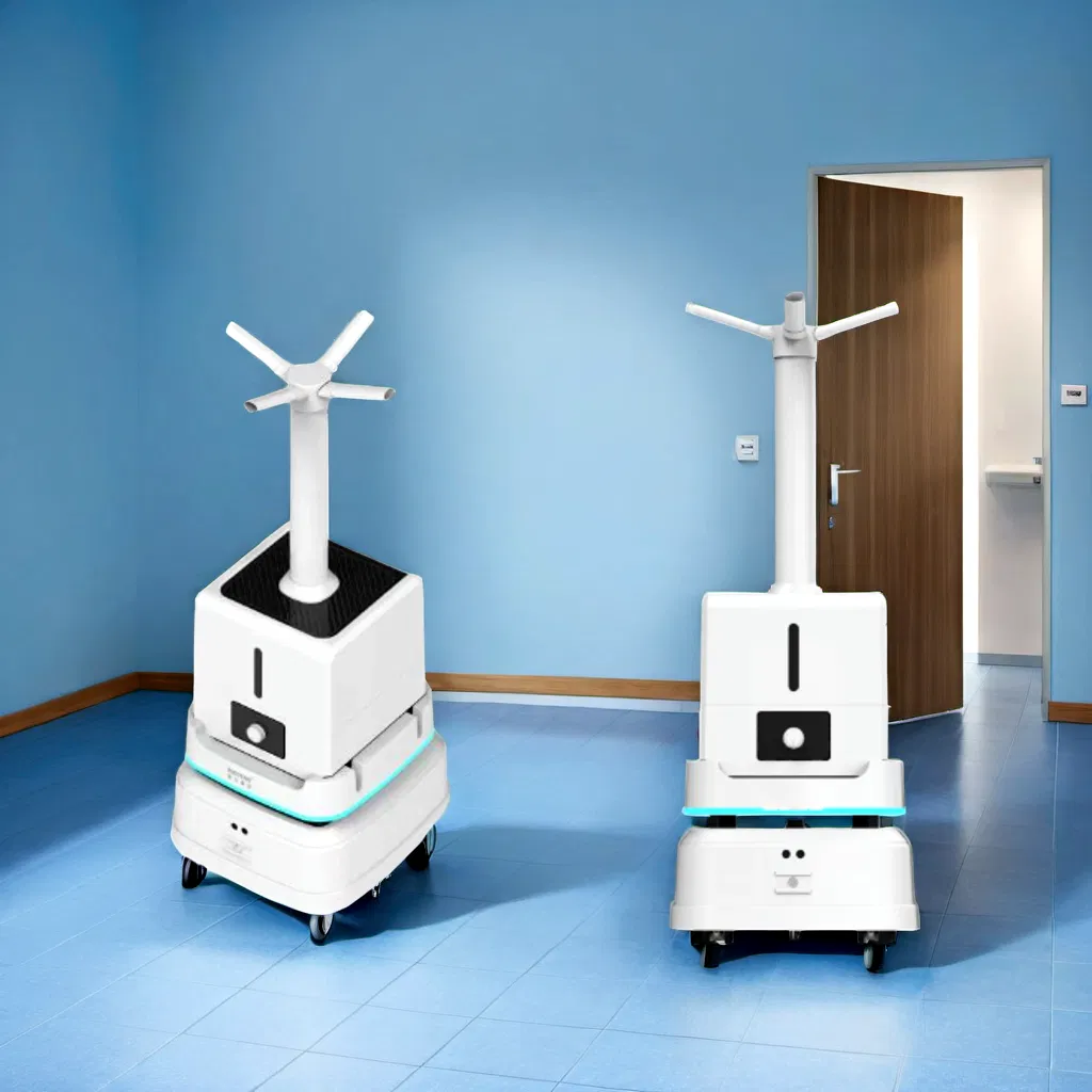 Intelligent Sanitizing Robot for Automatic Air and Surface Disinfection in Hospital Clinics