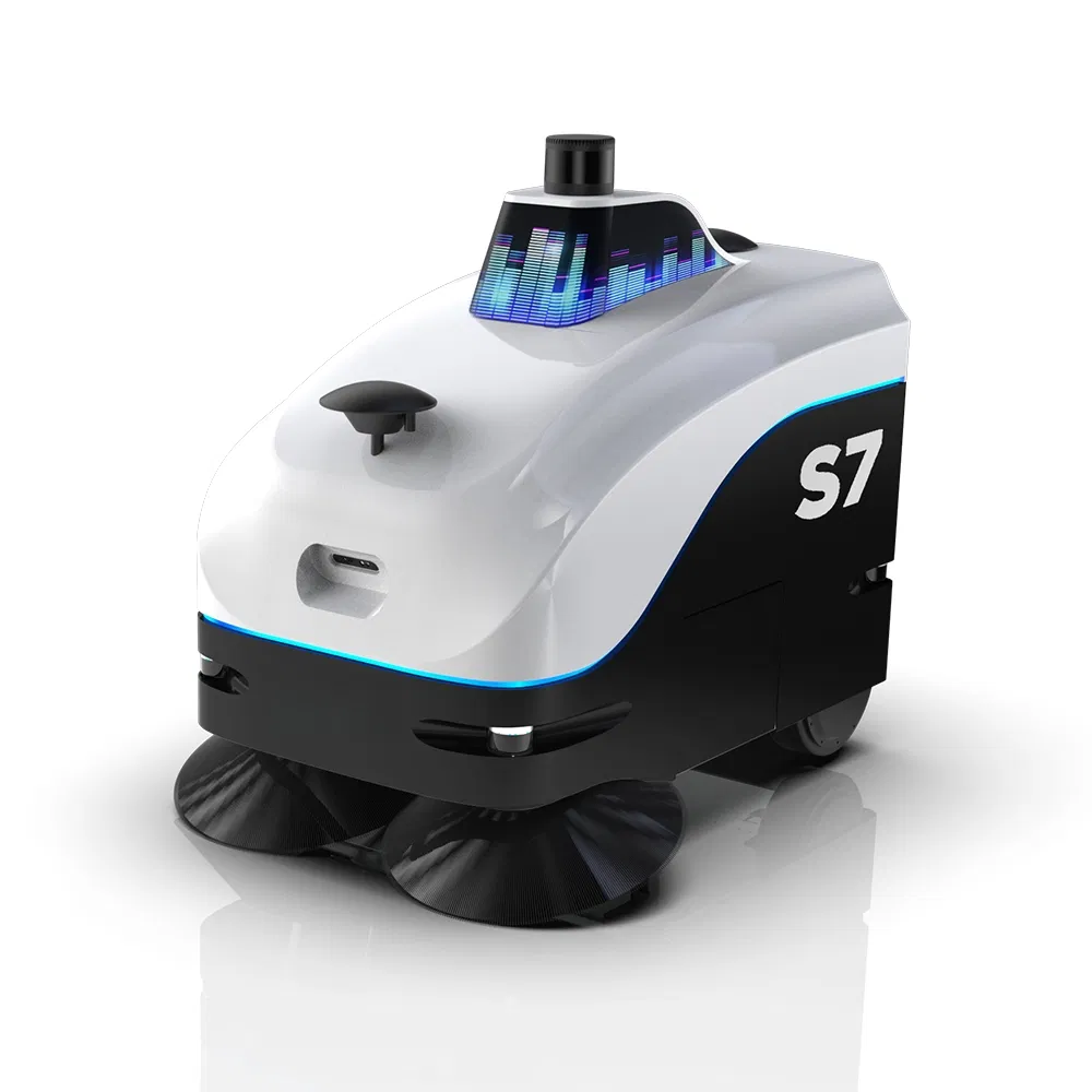 Commercial Lithium Battery Powered Robotic Scrubber Remote Monitoring Cleaning Robot