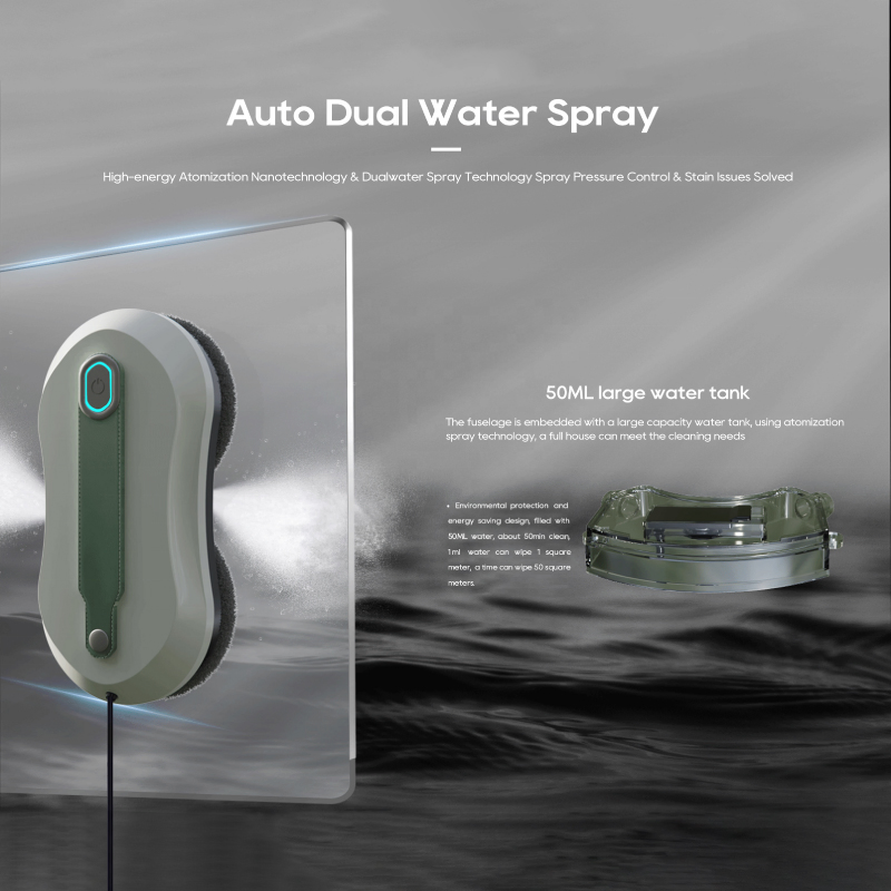 2025 Anti-Falling Safety APP-Controlled Intelligent Navigation Electric Window Cleaner Robot for Household