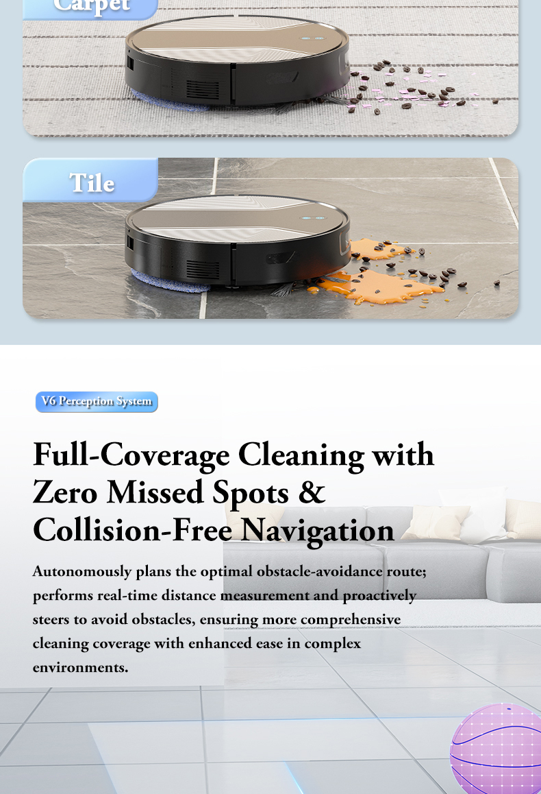 Robot Vacuum Super Thin, Powerful Suction, Quiet, Self-Charging Robotic Vacuum Cleaner, Cleans Hard Floors to Medium-Pile Carpets