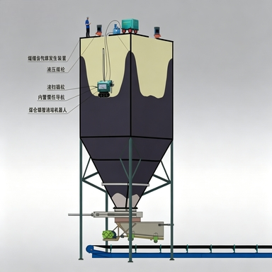 Silo Cleaning Robot for Industrial Warehouse