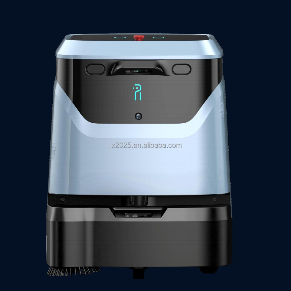 Commercial Robotic Floor Cleaner Wet/Dry Scrubbing Mopping 15000Pa Suction Laser Navigation 5000 Sq ft Coverage IP6X Rated Auto