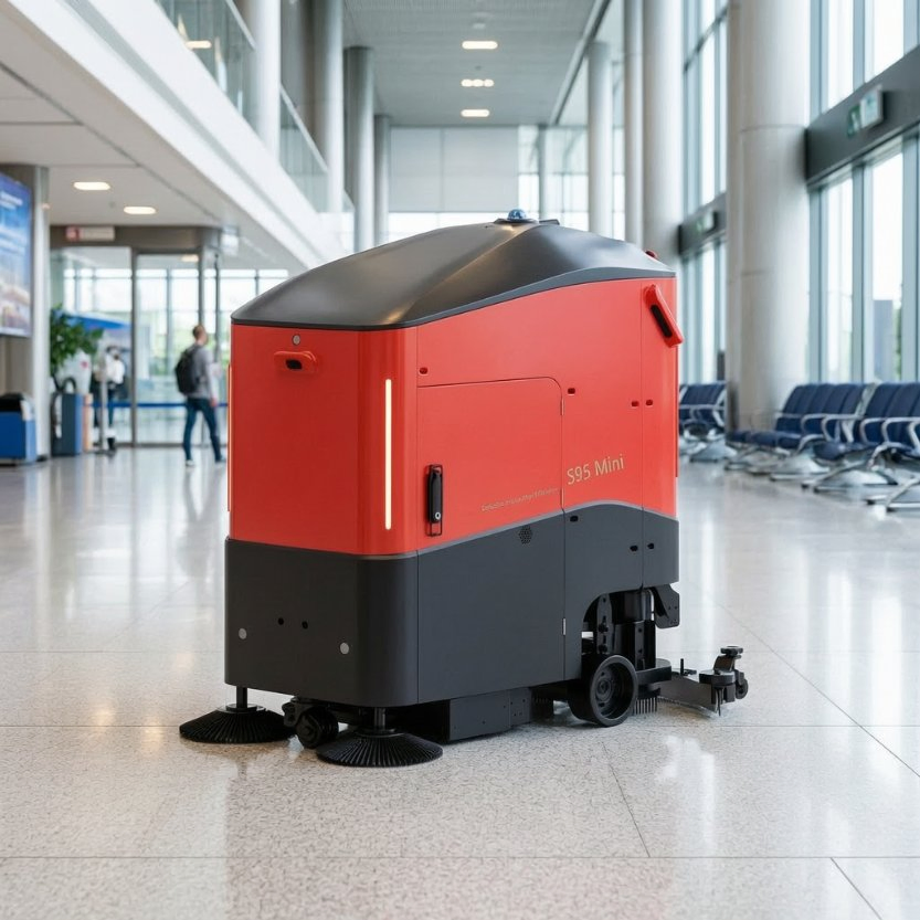 APP Control Auto Recharge Floor Scrubber Smart Commercial Floor Cleaner Robot