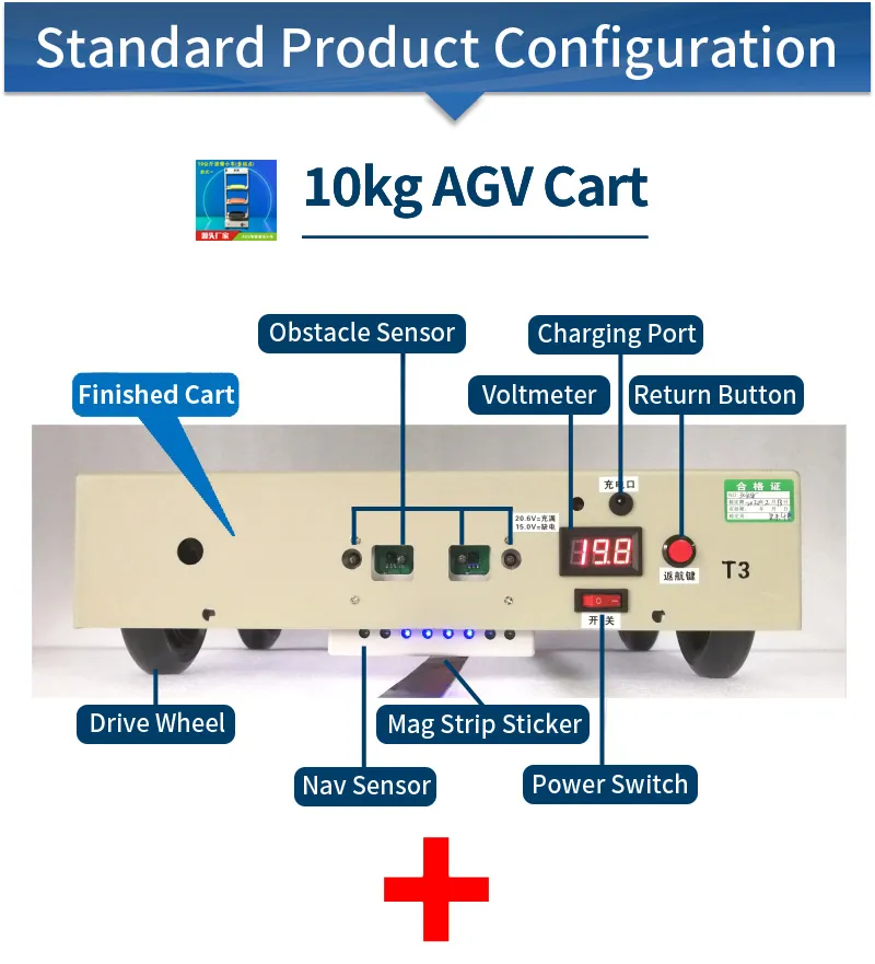 AGV Trolley with Multi-Station Rotational Stop