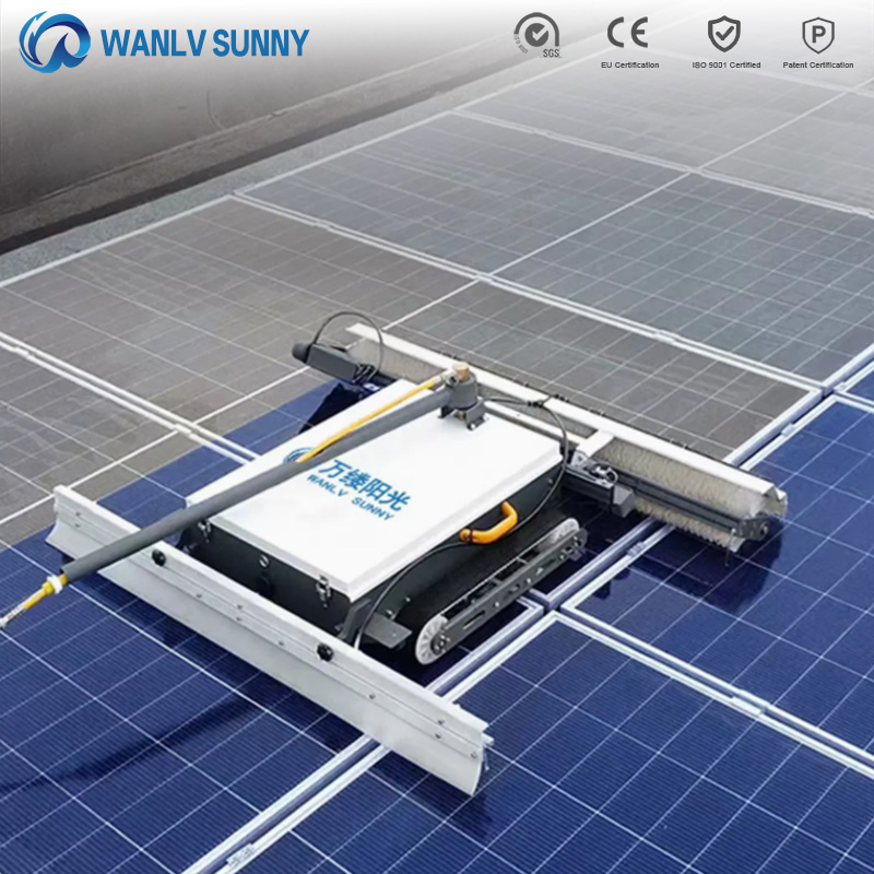 Automatic-Path-Planning Remote-Control Solar Panel Cleaning Robot PV Panel Cleaning Machine Electric-Solar-Cleaning-Tools
