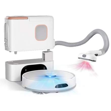6000PA APP-Controlled Autonomous Emptying - M20m Plus Vacuum Cleaner Robot
