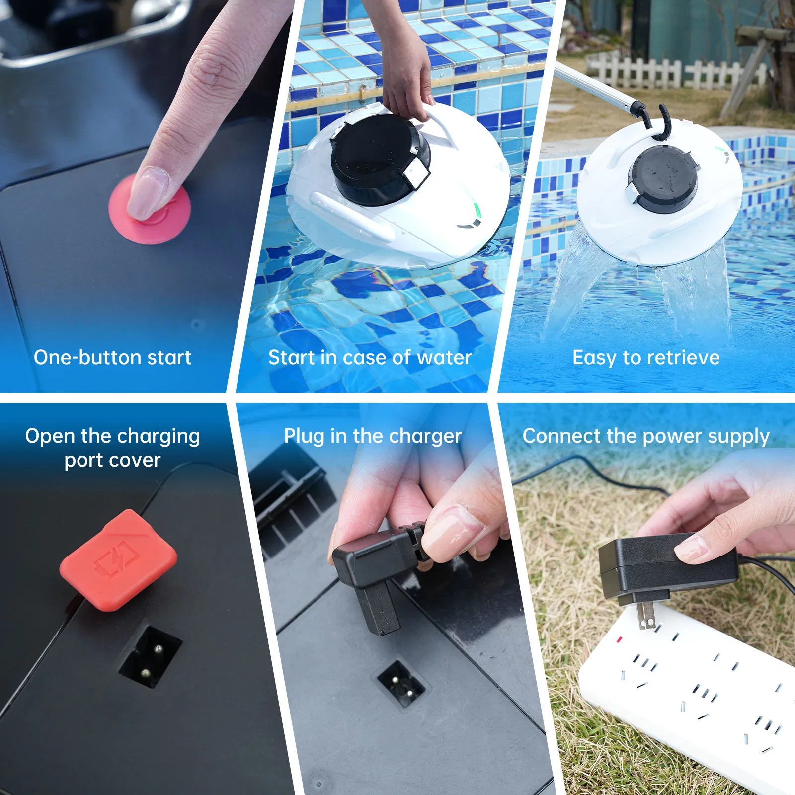 Pool Cleaning Robot Swimming Pool Cleaning Robotic Automatic Cordless Pool Cleaner Robot Picine Aspirateur Parois Et Fond