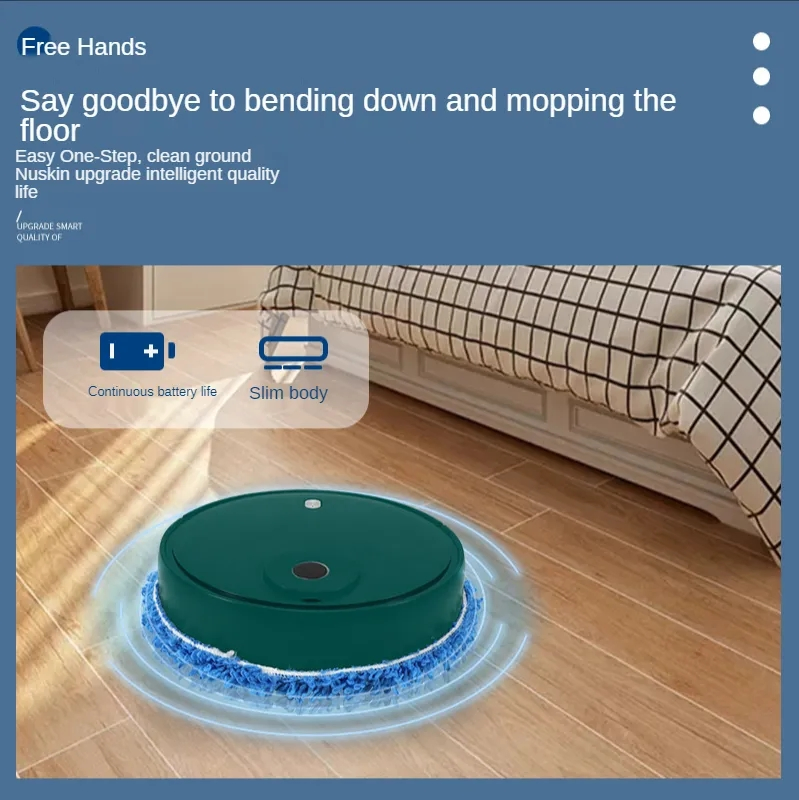 Smart Robot Mop Dry Wet Dust Floor Cleaning Machine Appliances Sweep Robot