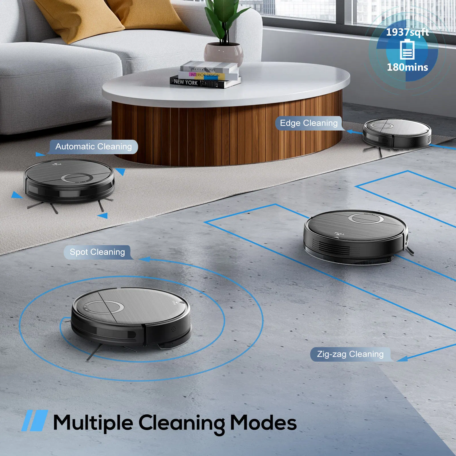 Ultra Slim Wireless Auto Sweeping Robot Mop Floor Home Easy Control Household Robotic Vacuum Cleaner