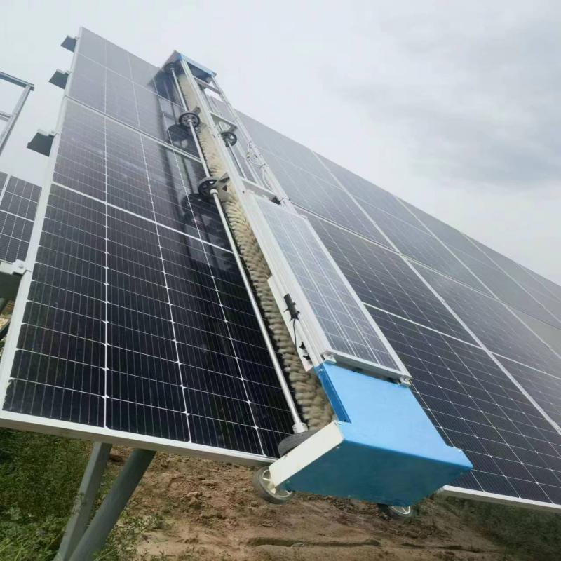 Dry and Wet Photovoltaic Cleaning Robot Solar Panel Cleaning System