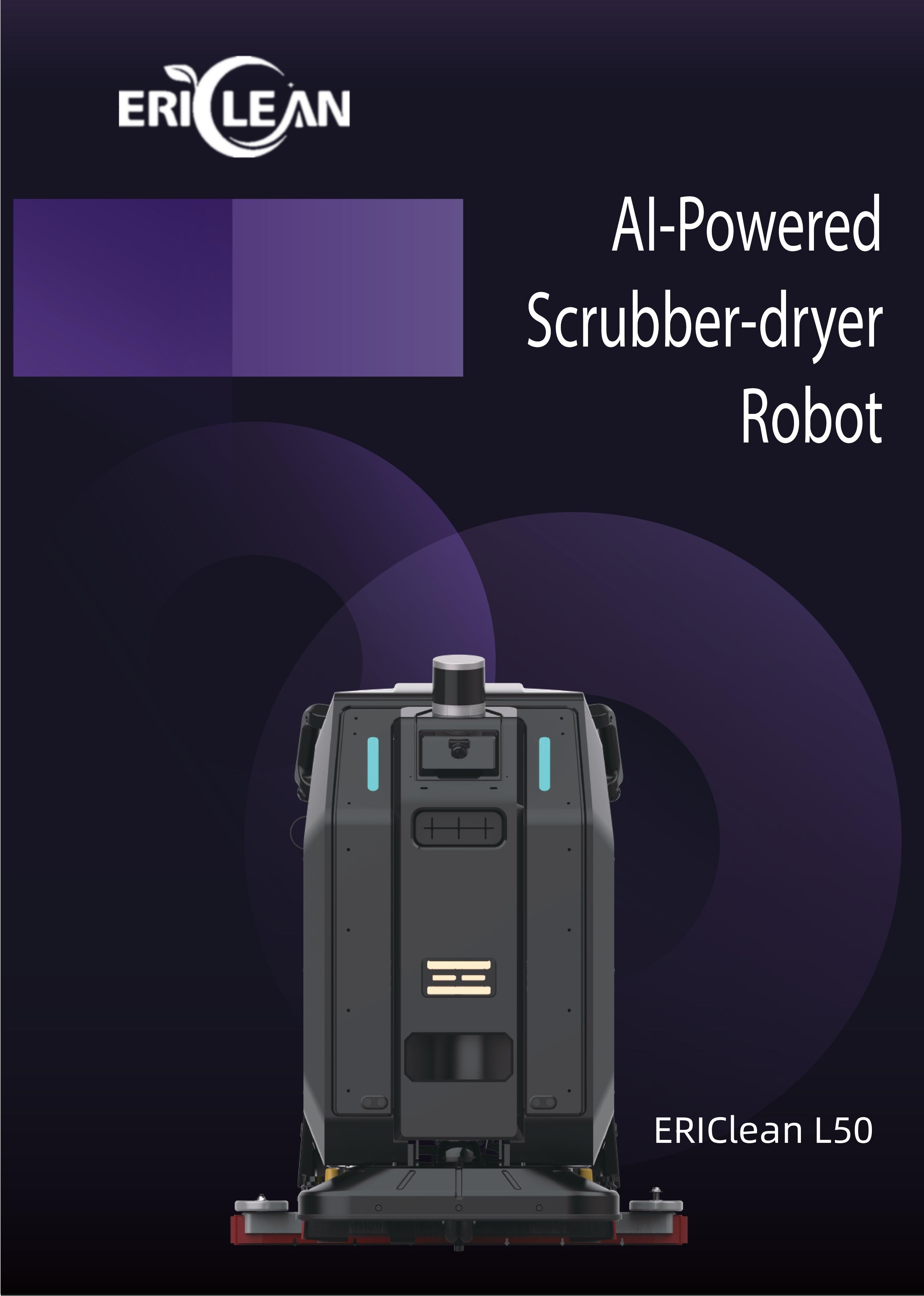 Efficient Robot Floor Scrubber Suitable for Shopping Malls and Supermarkets