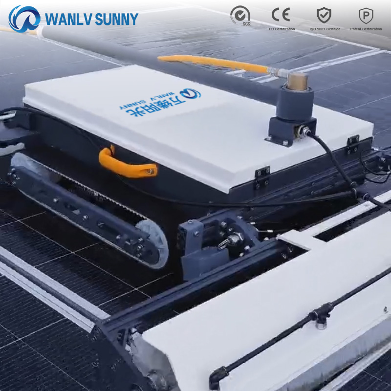 Automatic-Path-Planning Remote-Control Solar Panel Cleaning Robot PV Panel Cleaning Machine Electric-Solar-Cleaning-Tools