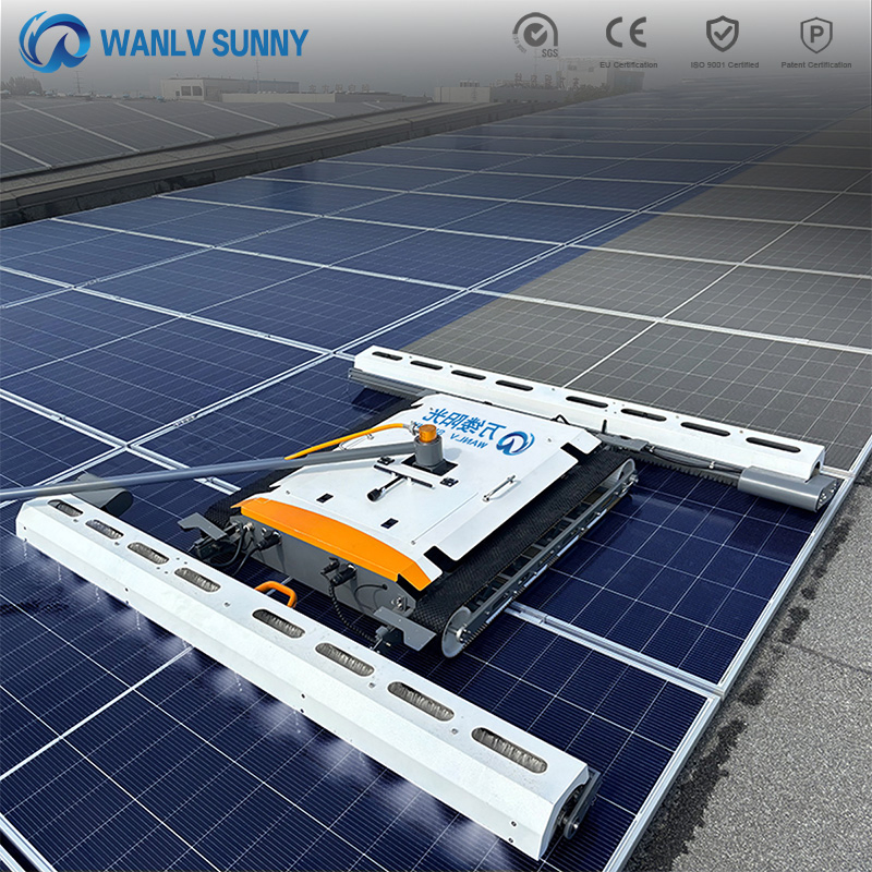 Auto-Path-Planning Optional Solar Panel Cleaning Robot Cleaner PV Cleaning Machine High-Pressure Solar-Panel-Cleaning-Equipment