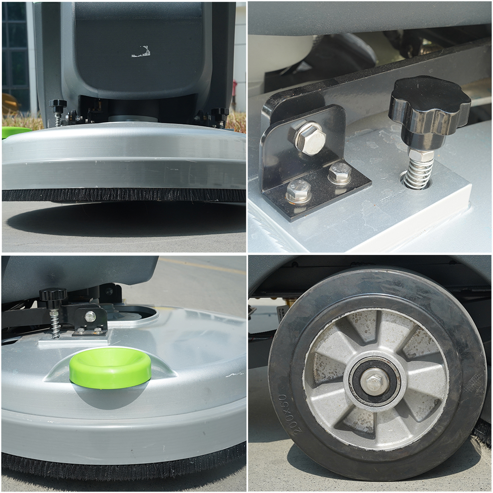 Robotic Floor Scrubber Battery Powered Automatic Cleaning Machine For Large Areas