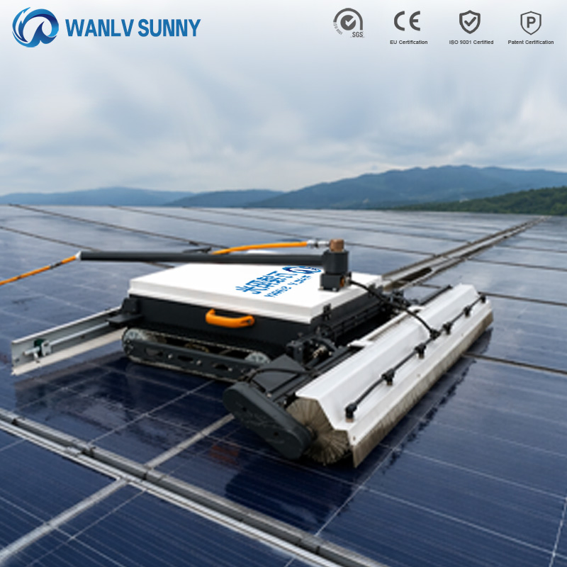 Photovoltaic Panel Cleaning Equipment: Solar Cleaning Robot with 150 Meters Remote Self-Cleaning