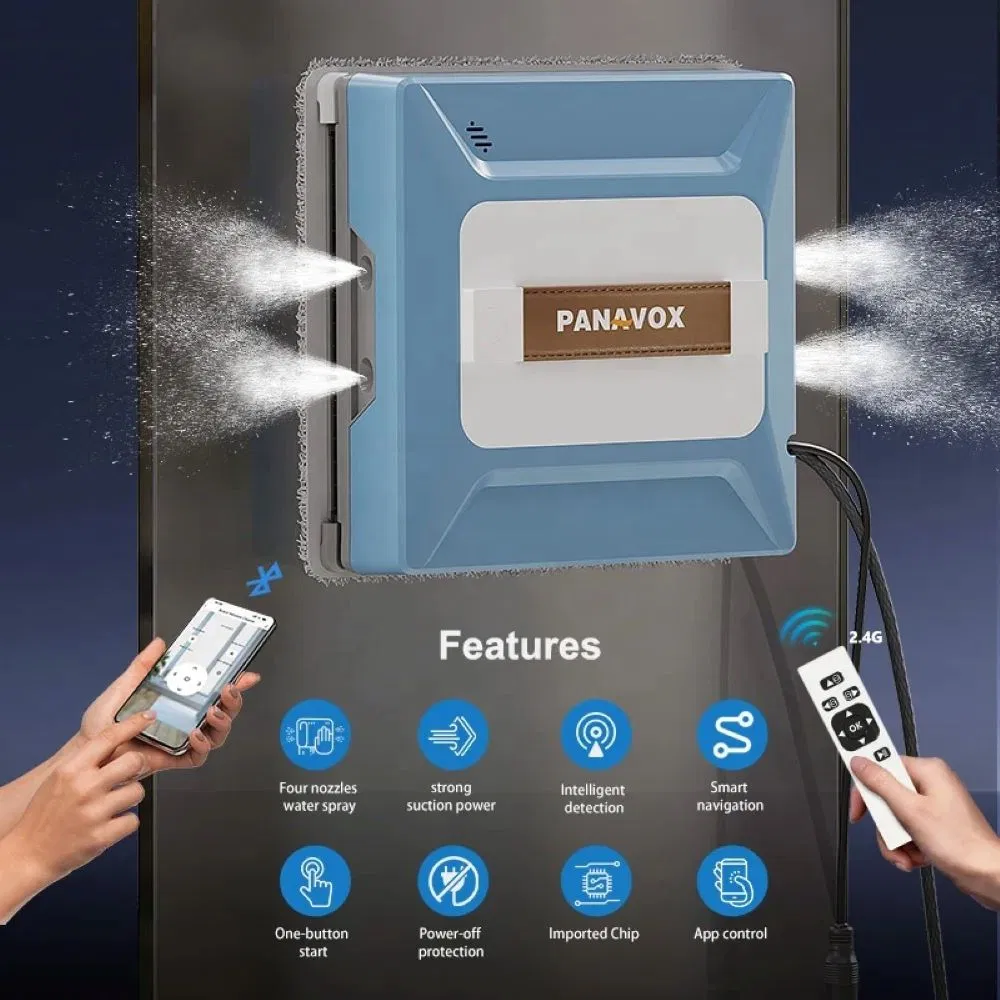 Robot Window Cleaner - Ai-Powered Hands-Free Cleaning for Home &amp; Office