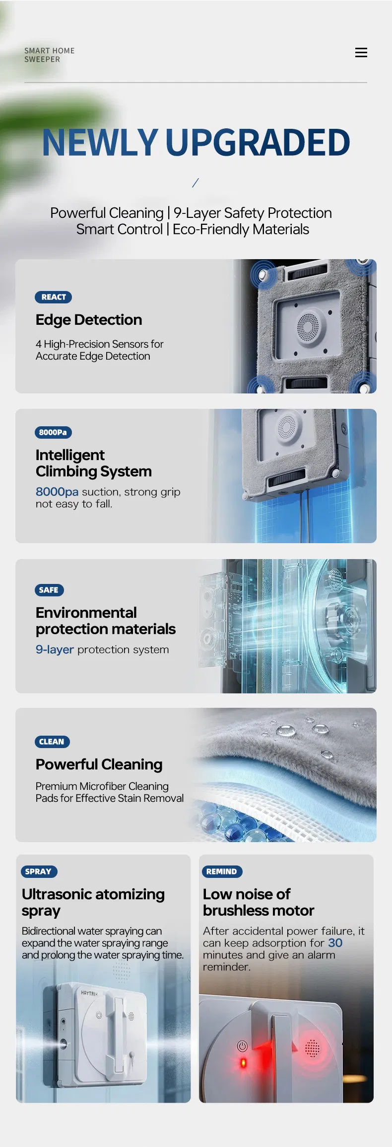 Window Cleaning Robot Feature 3
