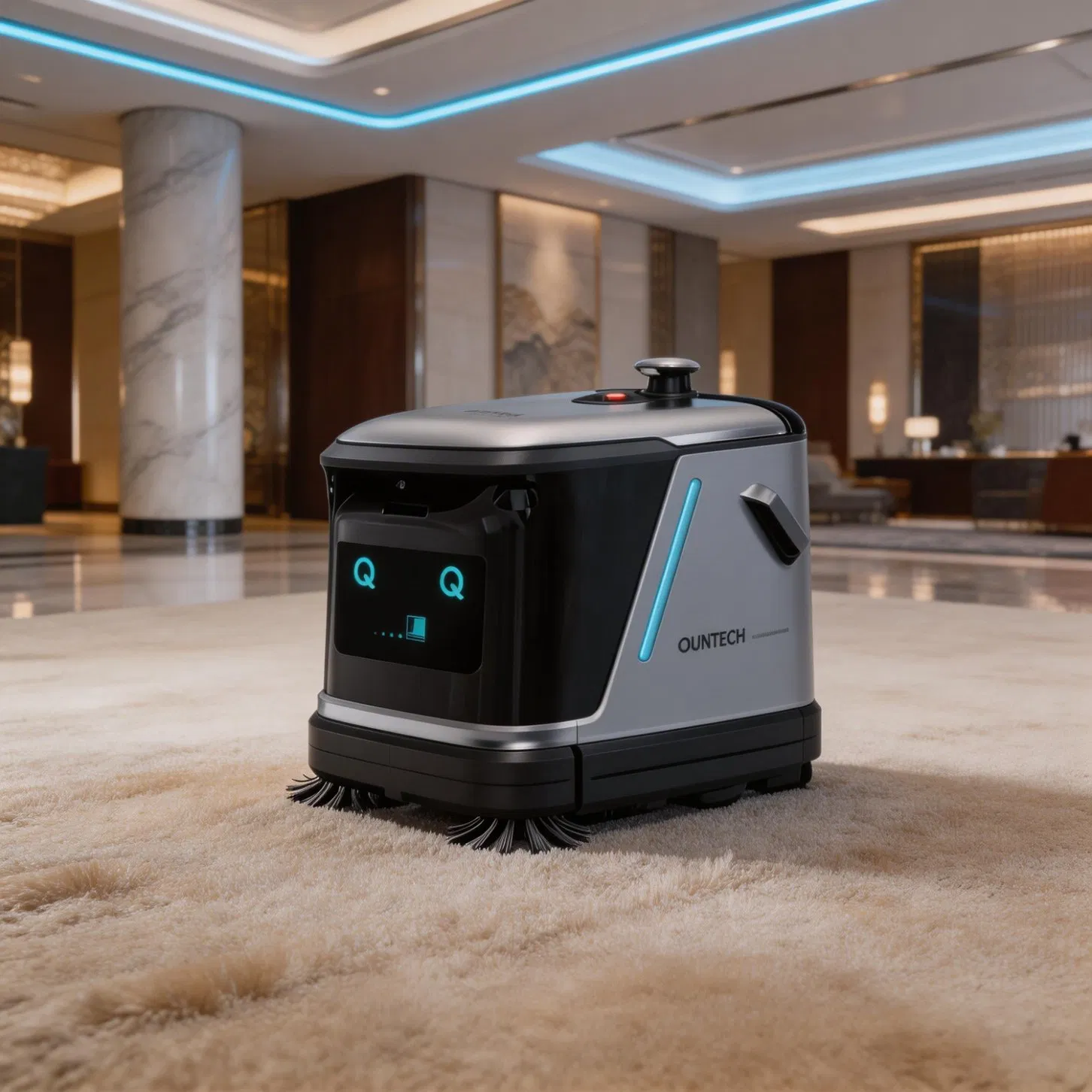 High-Efficiency Cleaning Robot for Hotels and Hospitality Spaces