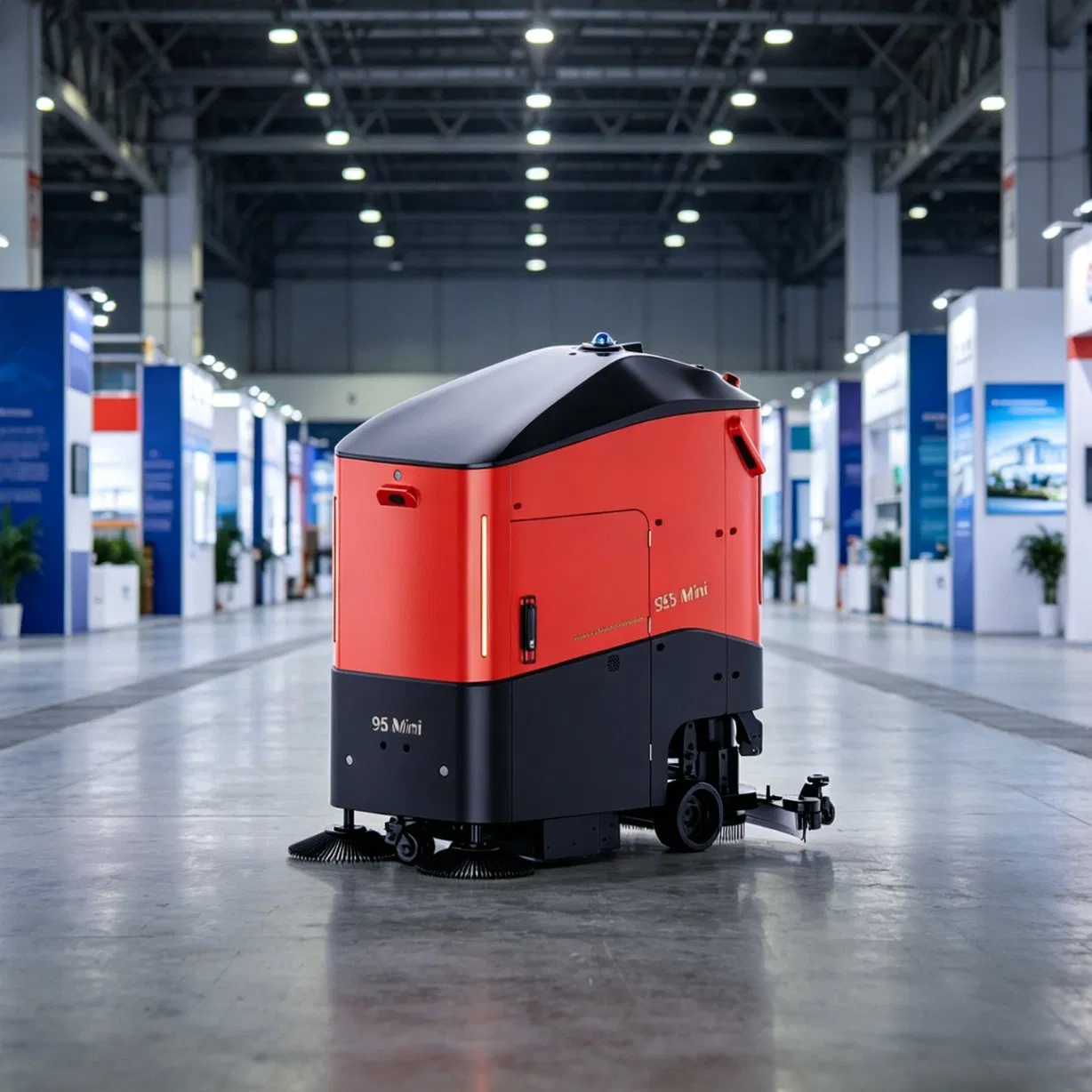 Autonomous Sweeping Vacuuming Scrubbing Robot with 31L Clean Tank 25L Waste Tank