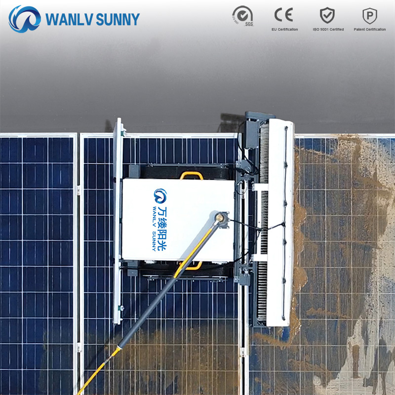 Automatic-Path-Planning Remote-Control Solar Panel Cleaning Robot PV Panel Cleaning Machine Electric-Solar-Cleaning-Tools