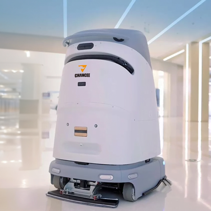 Chancee SC50 Electric New Walk-Behind Automatic Robot Floor Scrubber Sweeper Self-Propelled Cleaning Machine