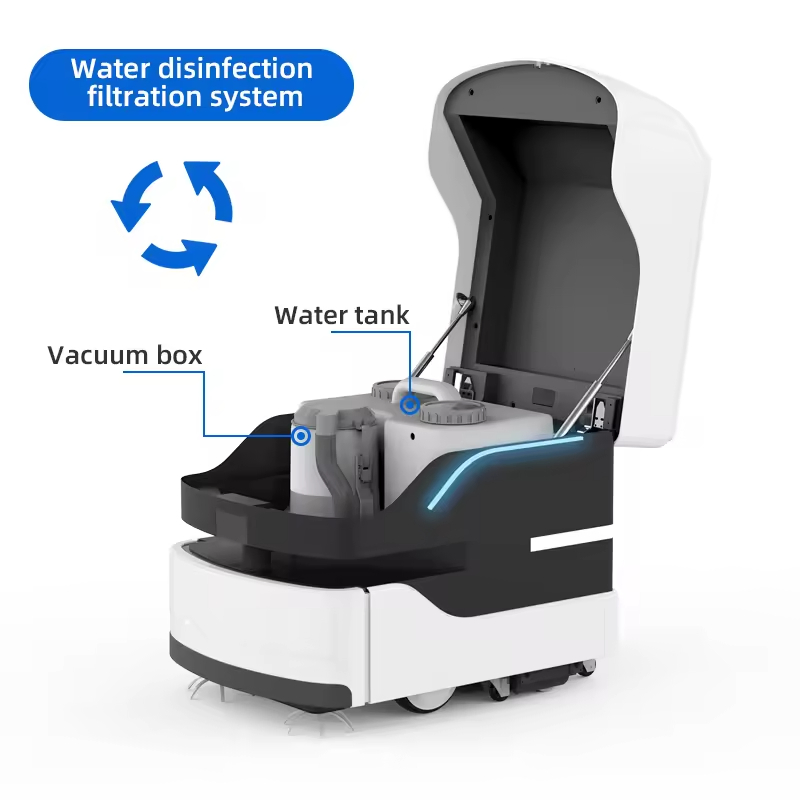 Smart Commercial Robot Cleaner Sweeper Indoor Floor Cleaning with Sterilizing/Disinfecting