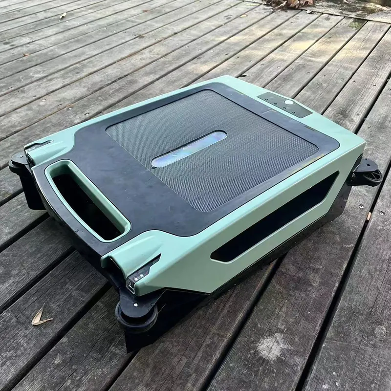 Cordless Robotic Pool Cleaner Side View
