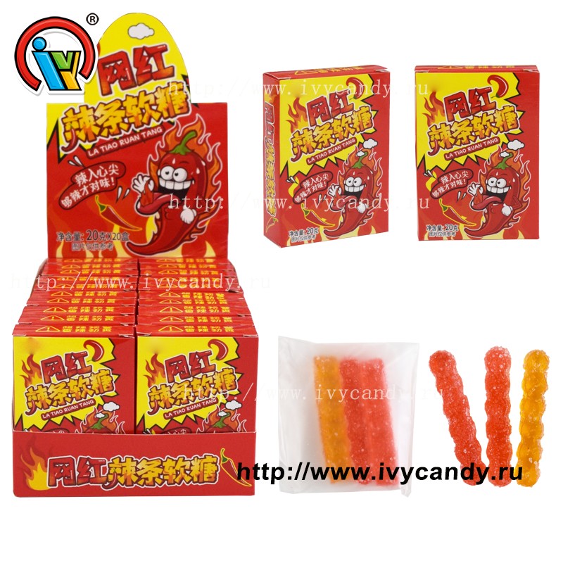 OEM Конфеты Halal OEM Spicy Strips, острые жевательные конфеты Поставщики, Заводы