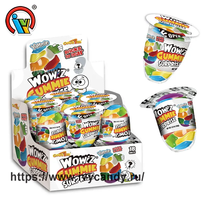 Оптовыепродажи Конфета-сюрприз Wow'z с яйцом-мармеладом и коллекционными игрушками, забавная сладкая закуска для детей, поставщик из Китая Заводы, Производители