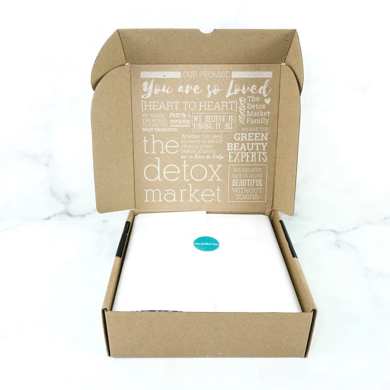 Fabricante Caixa Postal de Papelão Personalizada Impressa em Cores Embalagem de Papel Caixa de Envio em Papelão Corrugado
