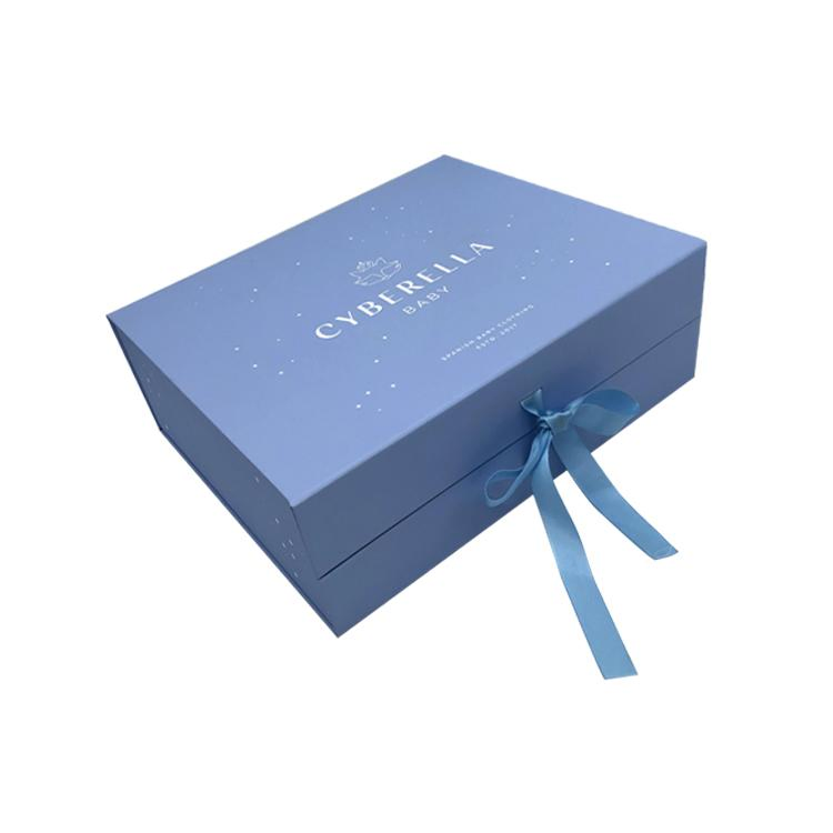 Caixa de presente magnética dobrável de papelão rígido para cosméticos, maquiagem, joias, roupas, para relógio, festa de casamento, Natal, festival, embalagem de presente com fita