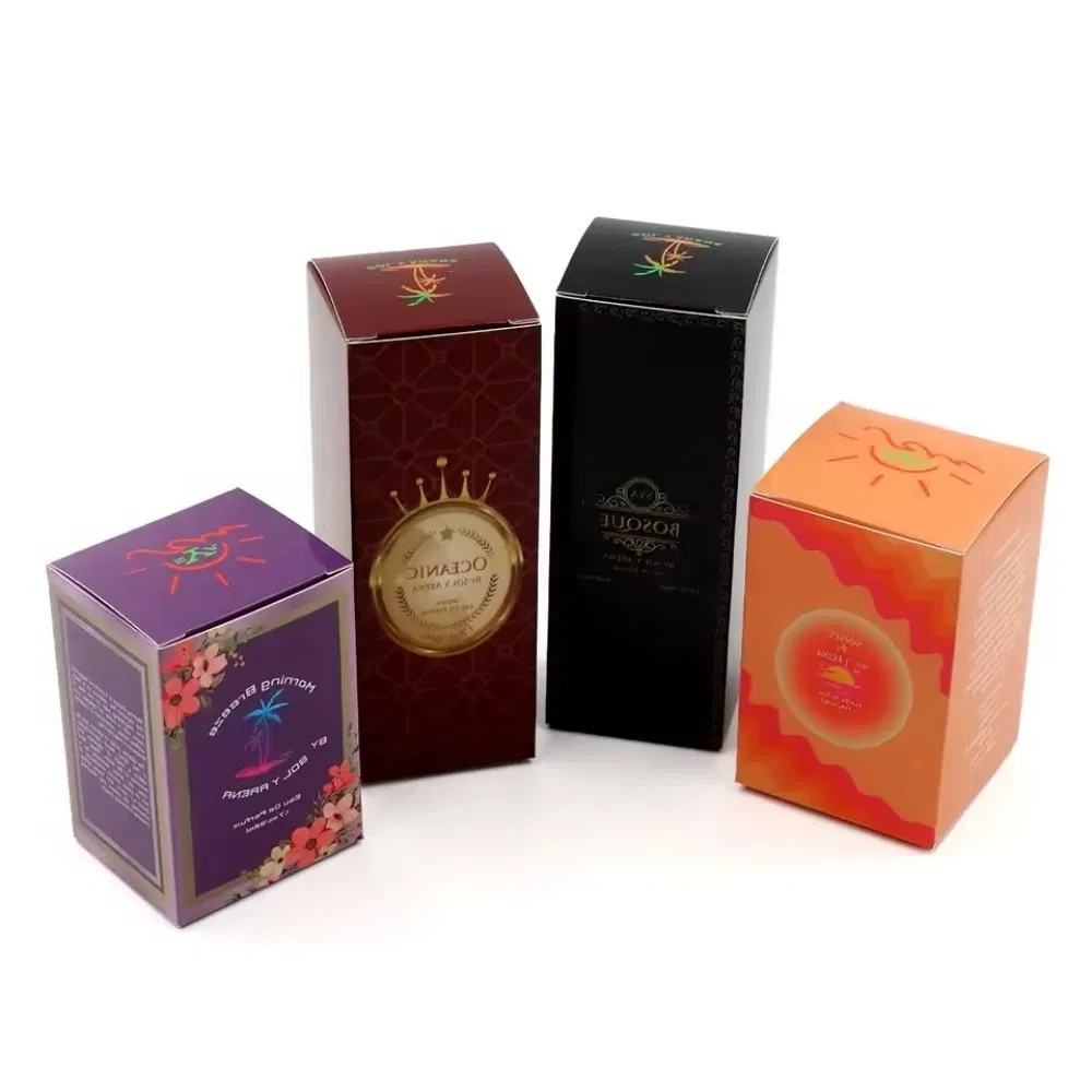 Caixa de Embalagem Quadrada de Papel Revestido Ecológico com Logo Personalizado, Caixa de Presente Elegante para Vela Aromática, Adequada para Uso Pessoal e Presentes de Feriado