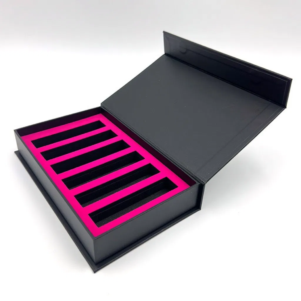 Caixa de embalagem de roupa rígida de papelão dobrável de presente magnético de luxo com logotipo personalizado