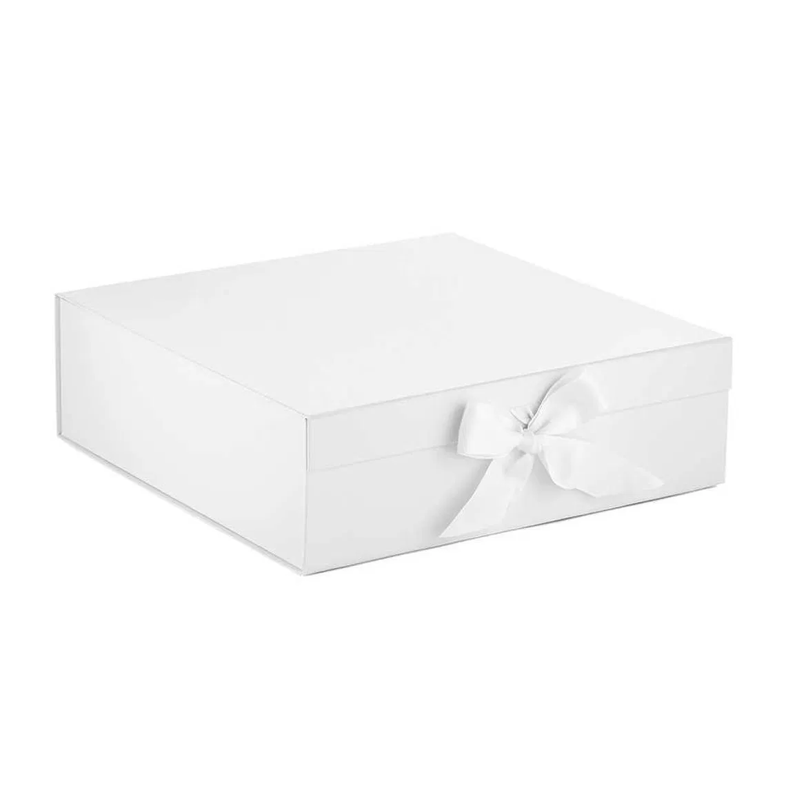 Embalagem de presente de roupa de papelão preto grande e luxuoso personalizado