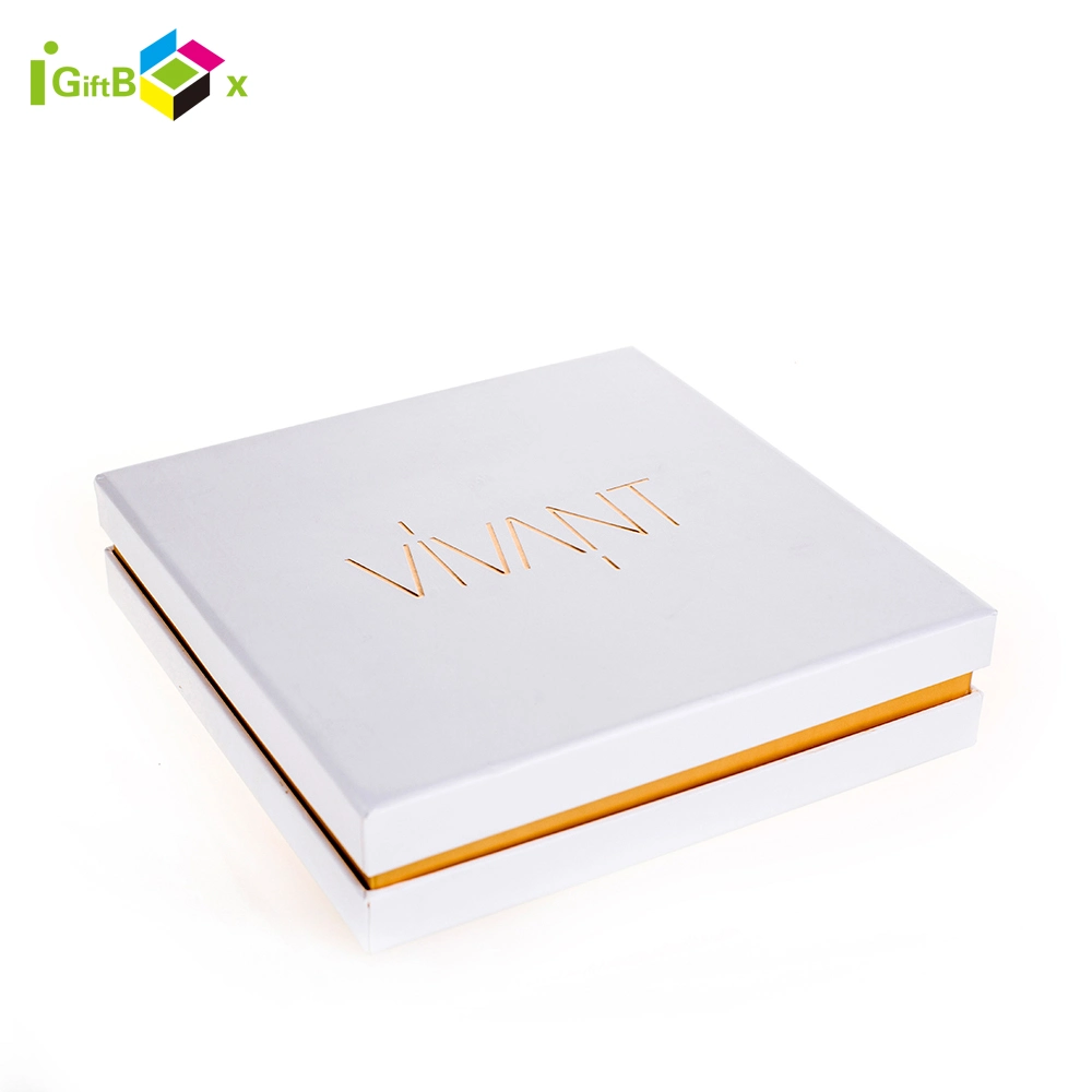 Impressão de Logotipo Personalizado de Luxo em Papel Cartão Branco Premium para Embalagem de Snacks, Biscoitos, Pães, Doces, Chocolates Trufados e Caixas de Presente de Chocolate