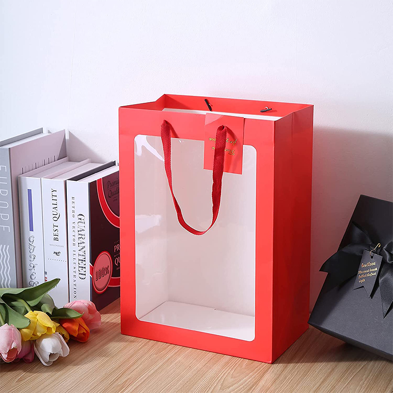 Fita de Design Personalizado com Alça Preta para Embalagem de Joias de Luxo, Cosméticos, Presentes e Roupas