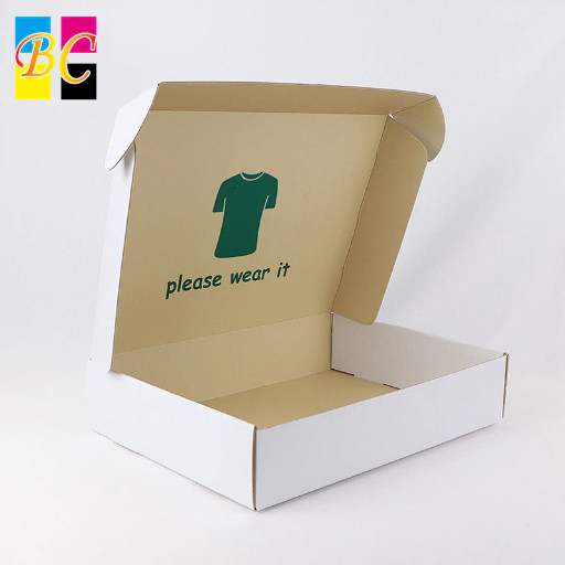 Caixa de Envio Corrugada Impressa Personalizada, Caixa de Papel Kraft para E-Commerce de Marca