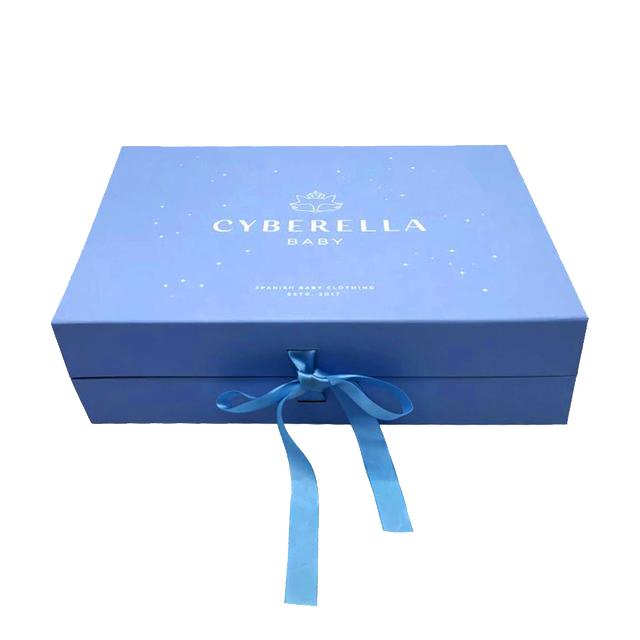 Caixa de presente magnética dobrável de papelão rígido para cosméticos, maquiagem, joias, roupas, para relógio, festa de casamento, Natal, festival, embalagem de presente com fita