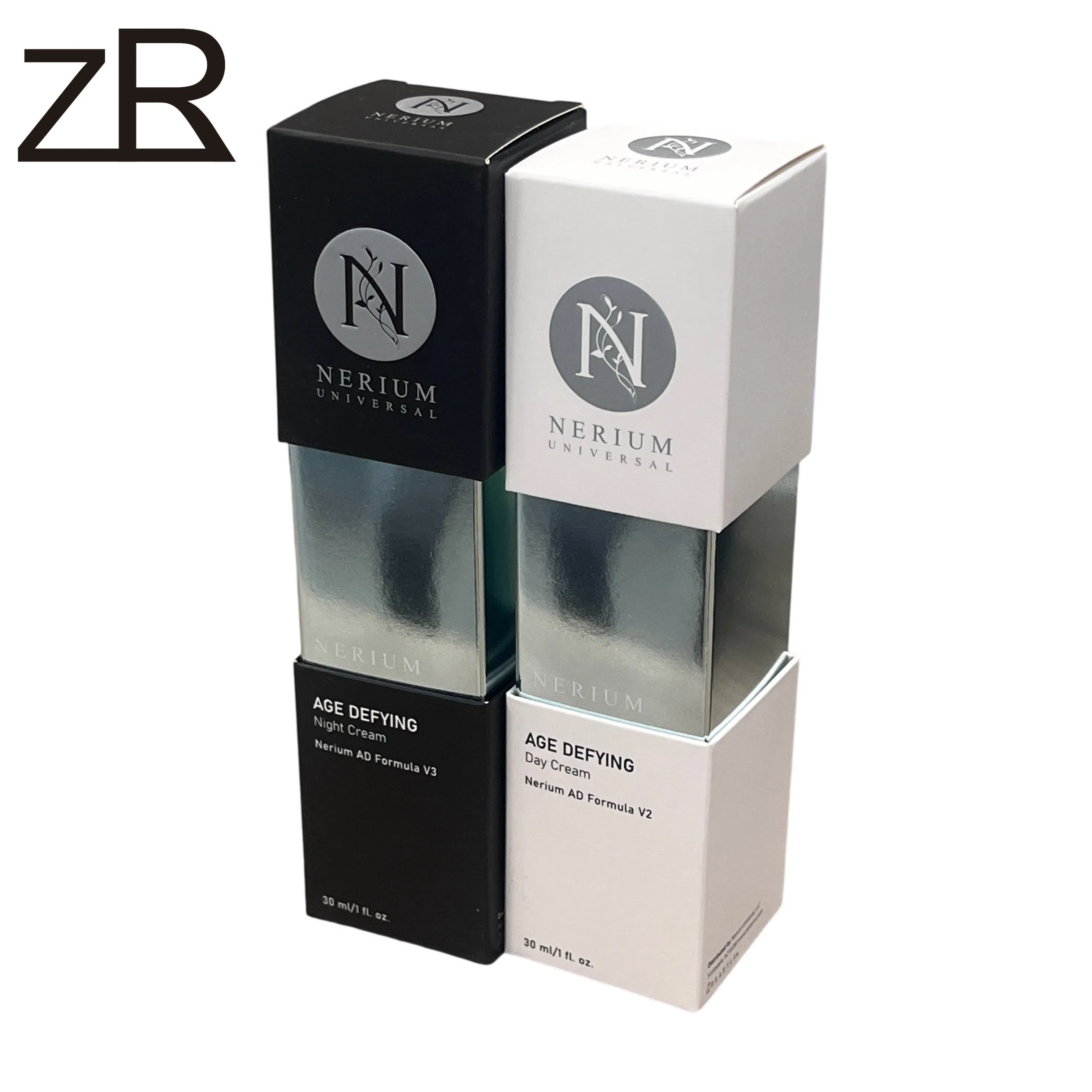 Caixa de papelão de embalagem de luxo impressa com logotipo personalizado para conjunto de presentes de produtos cosméticos para cuidados com a pele