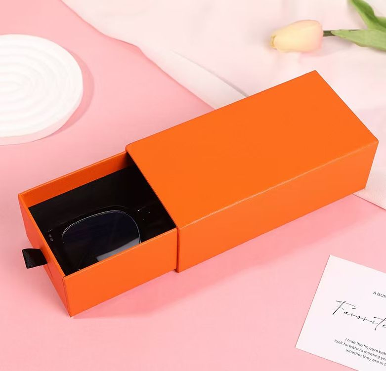 Caixa de Embalagem Personalizada para Óculos Caixa de Papel Duro Armazenamento de Óculos Caixa de Perfume Presente Caixa de Papelão com Deslizamento