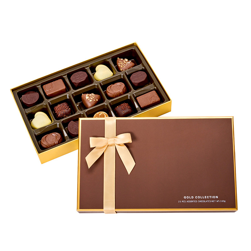 Personalize Caixa de Presente de Cartão de Luxo Vazia para Doces de Chocolate no Dia dos Namorados