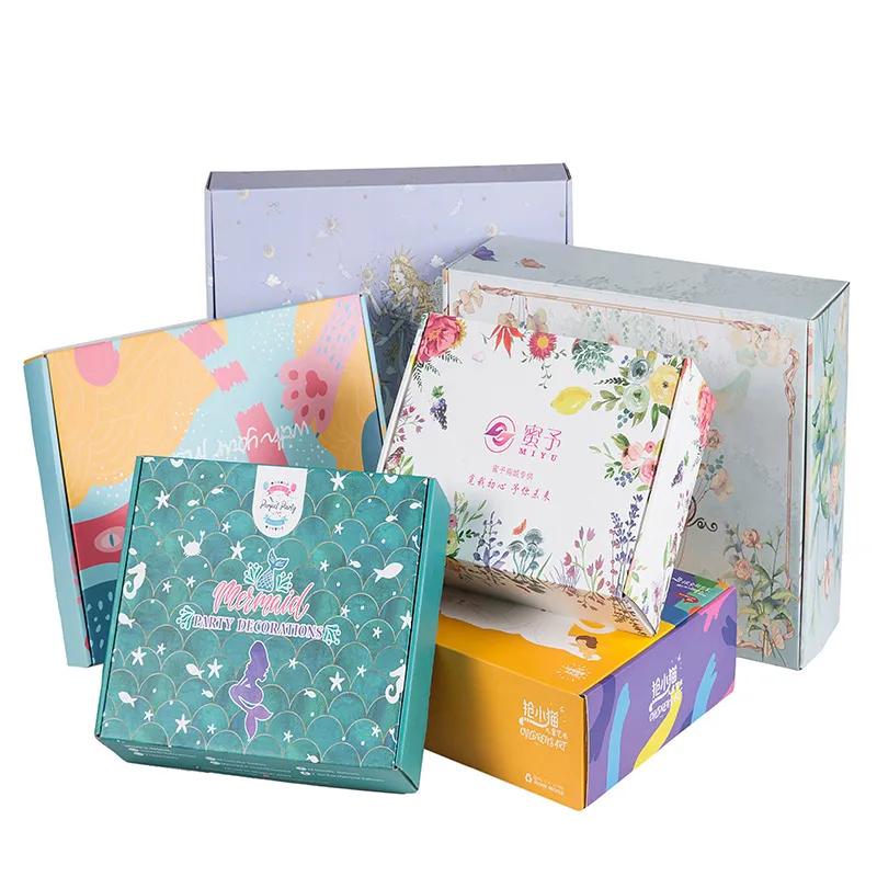 Caixa de Cartão Corrugado de Envio Postal Personalizada de Parede Única B-Flute 3